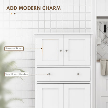 Modern kitchen storage cabinet with doors and drawer