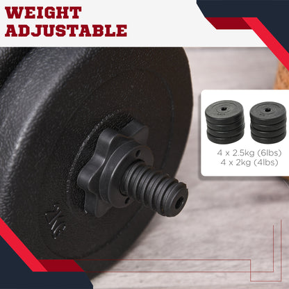 Adjustable Dumbbell Set 2 x 22 lbs
