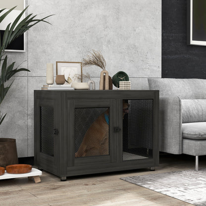 Dog Crate End Table Water-Resistant Cushion