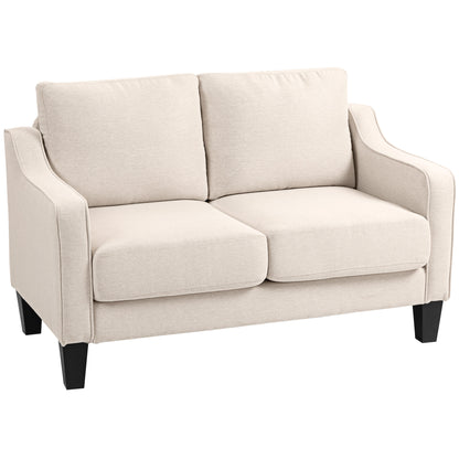Modern Loveseat with Pocket Springs and Thick Padding