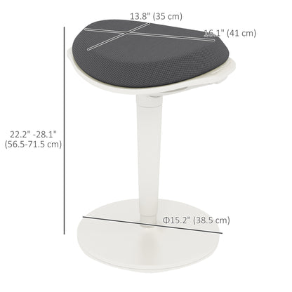 Ergonomic standing desk wobble stool leaning chair