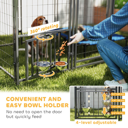 Caseta exterior de metal con techo impermeable