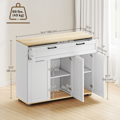 Aparador de cocina moderno con cajón