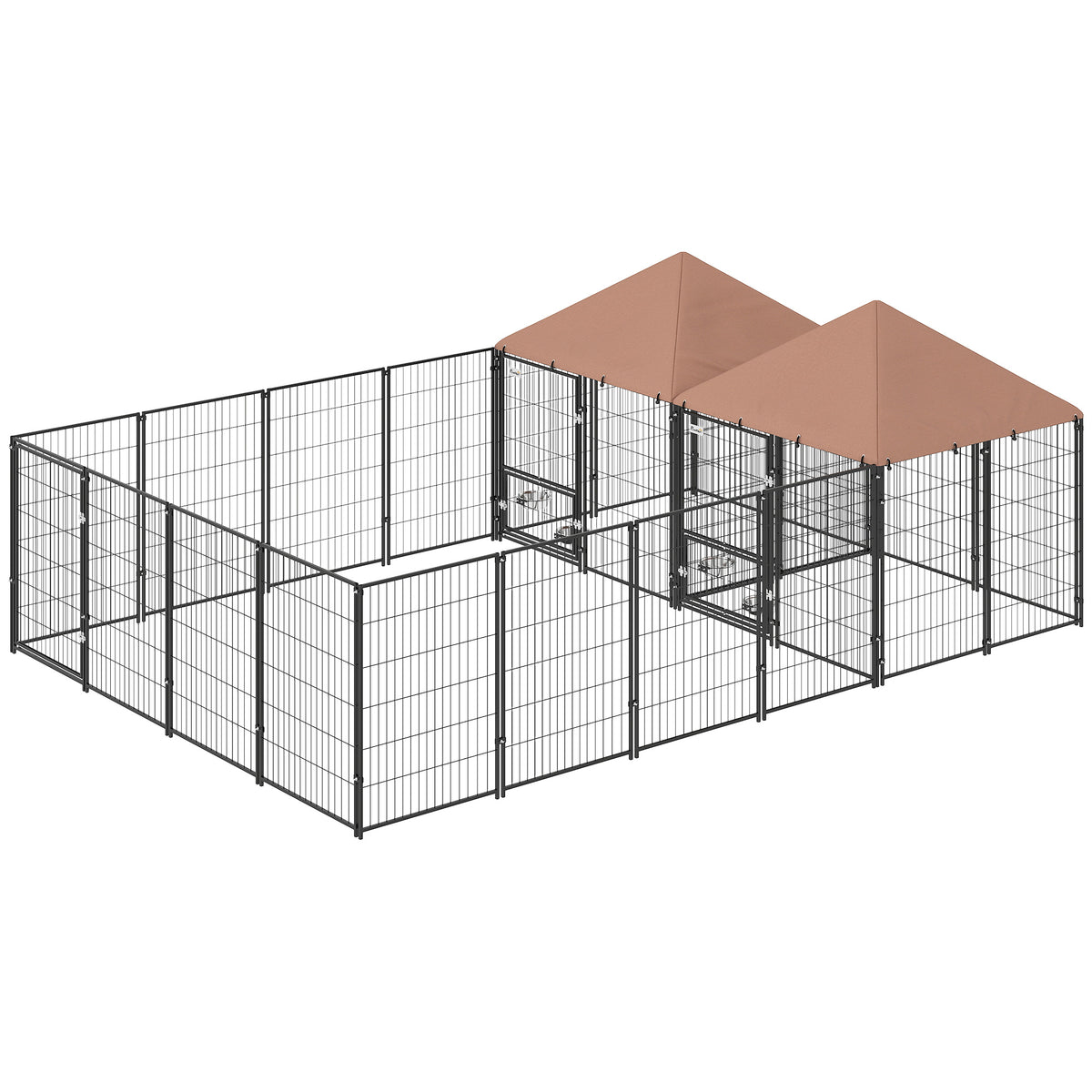 Gran caseta exterior para perros de dos piezas