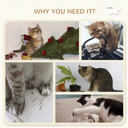 Cat wall climbing shelf set with scratching post — Set of 4