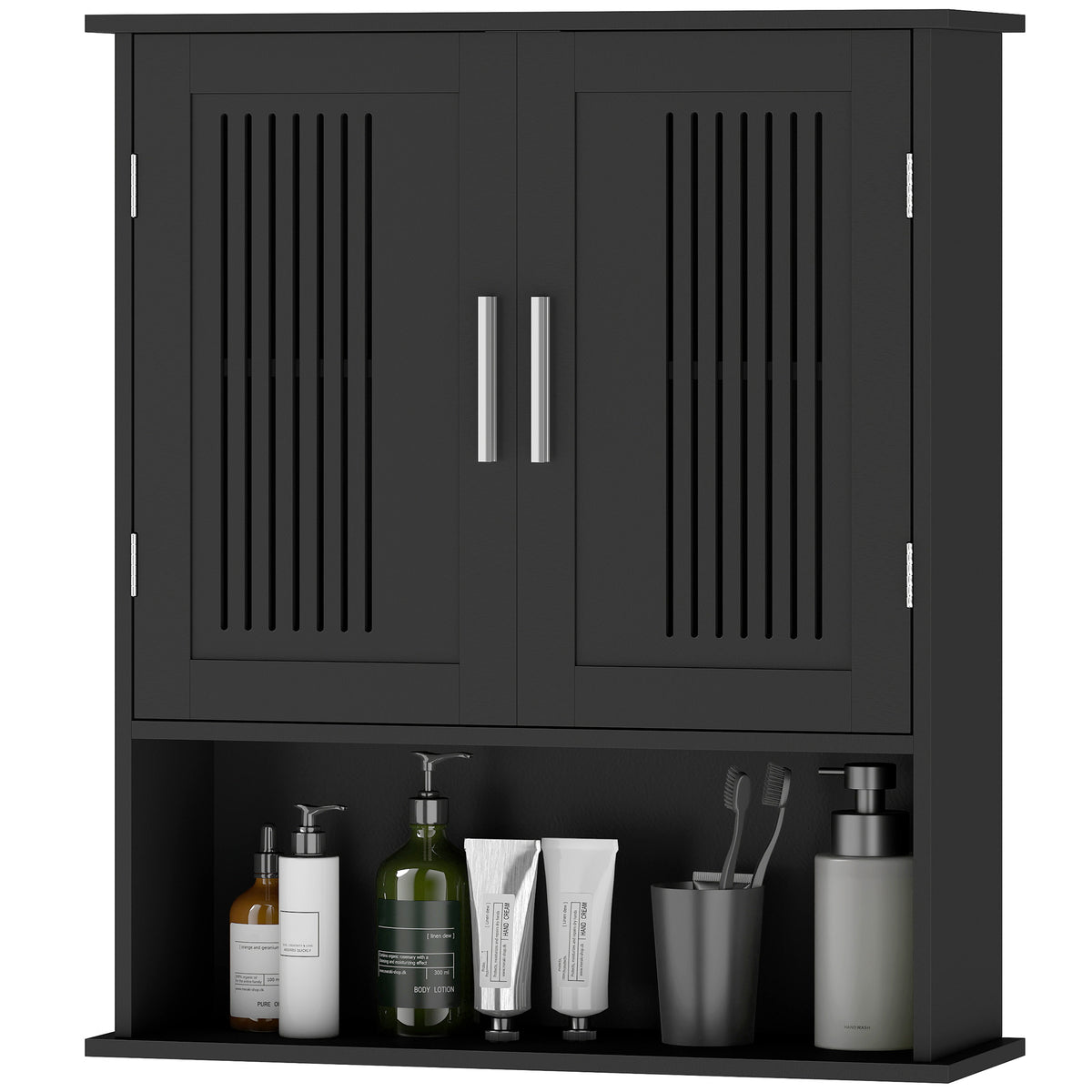 Armario de baño de pared moderno con puertas
