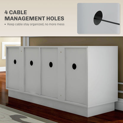 Mueble de TV moderno de 120 cm con puertas