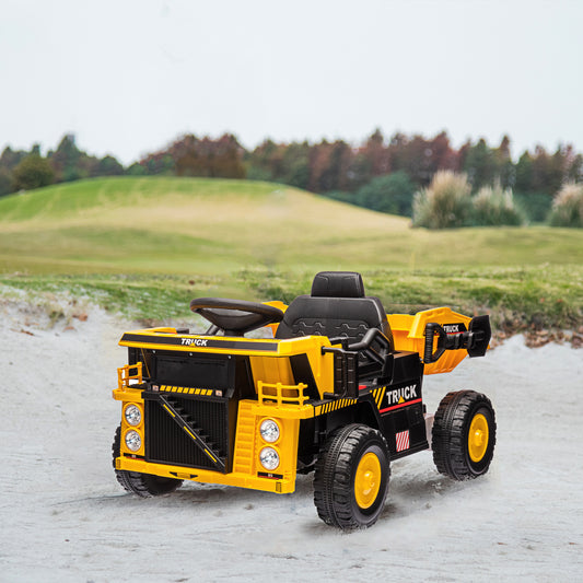12V Kids Electric Dump Truck with Automatic Tipping Bed