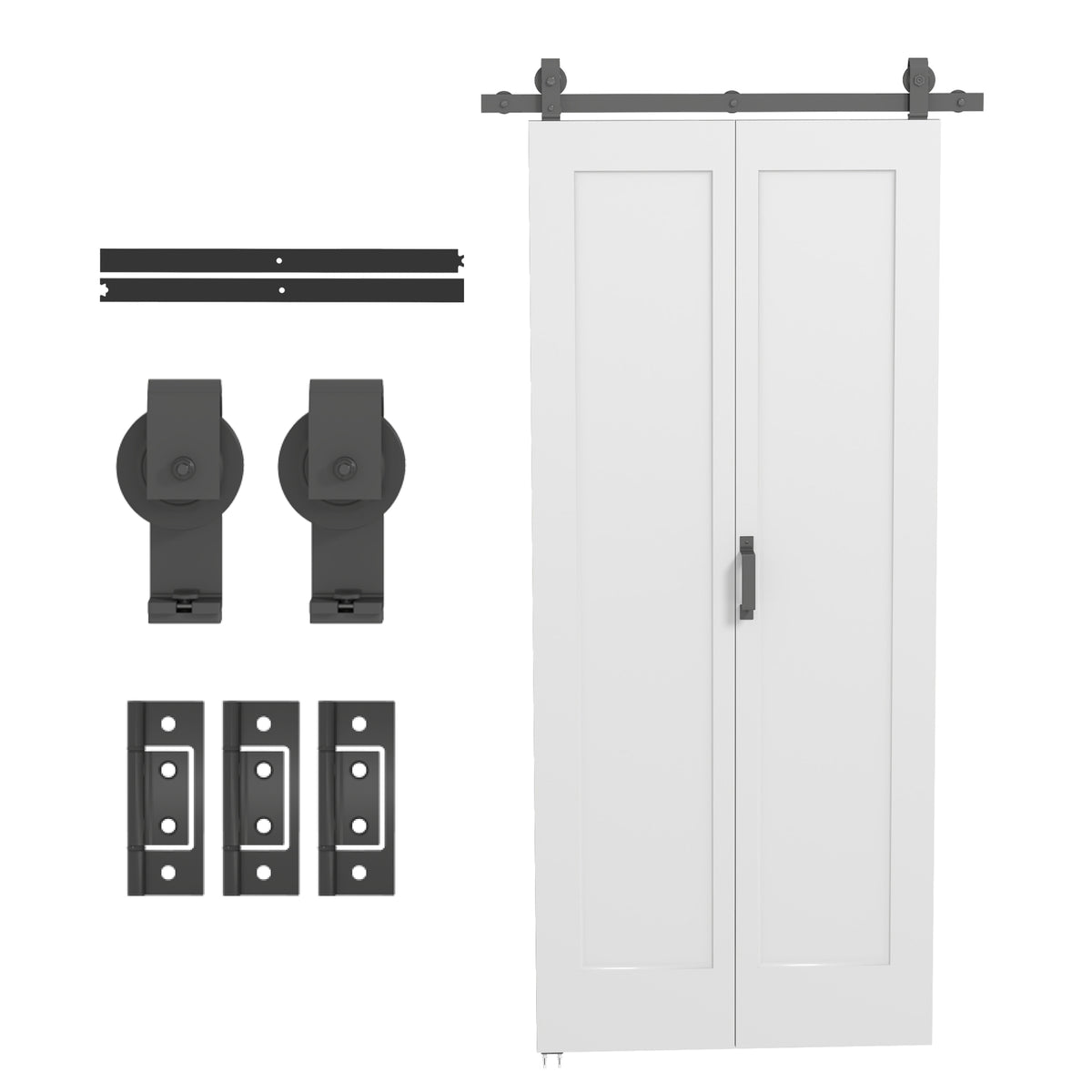 Puerta corredera plegable 35 pulg. x 83 pulg.