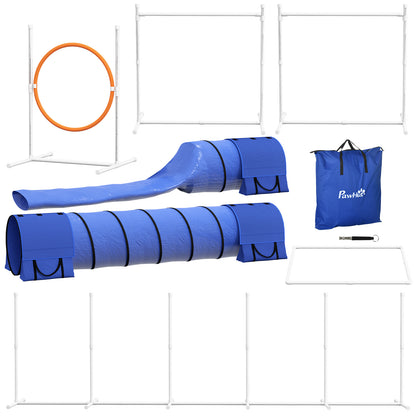 Dog Agility Kit 7 Pieces with Tunnels