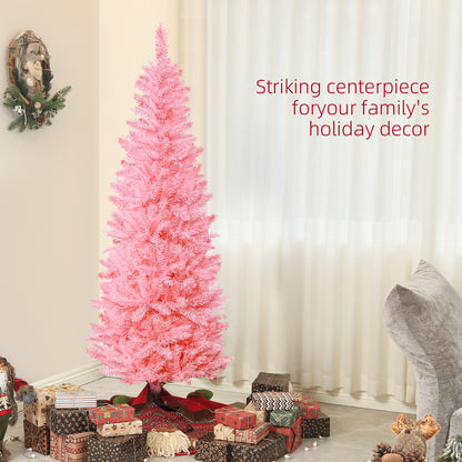Pencil Artificial Christmas Tree 6 ft — Green