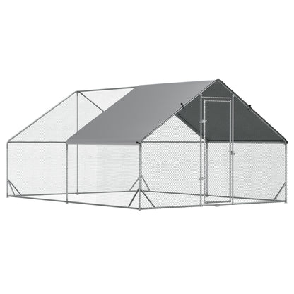 Chicken Coop Run Outdoor with Cover 3.0 x 4.0 x 2.0 m