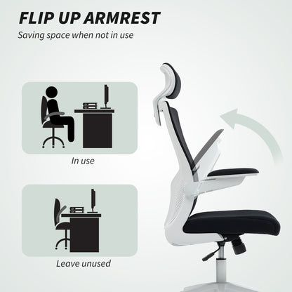 Ergonomic office chair with adjustable lumbar support