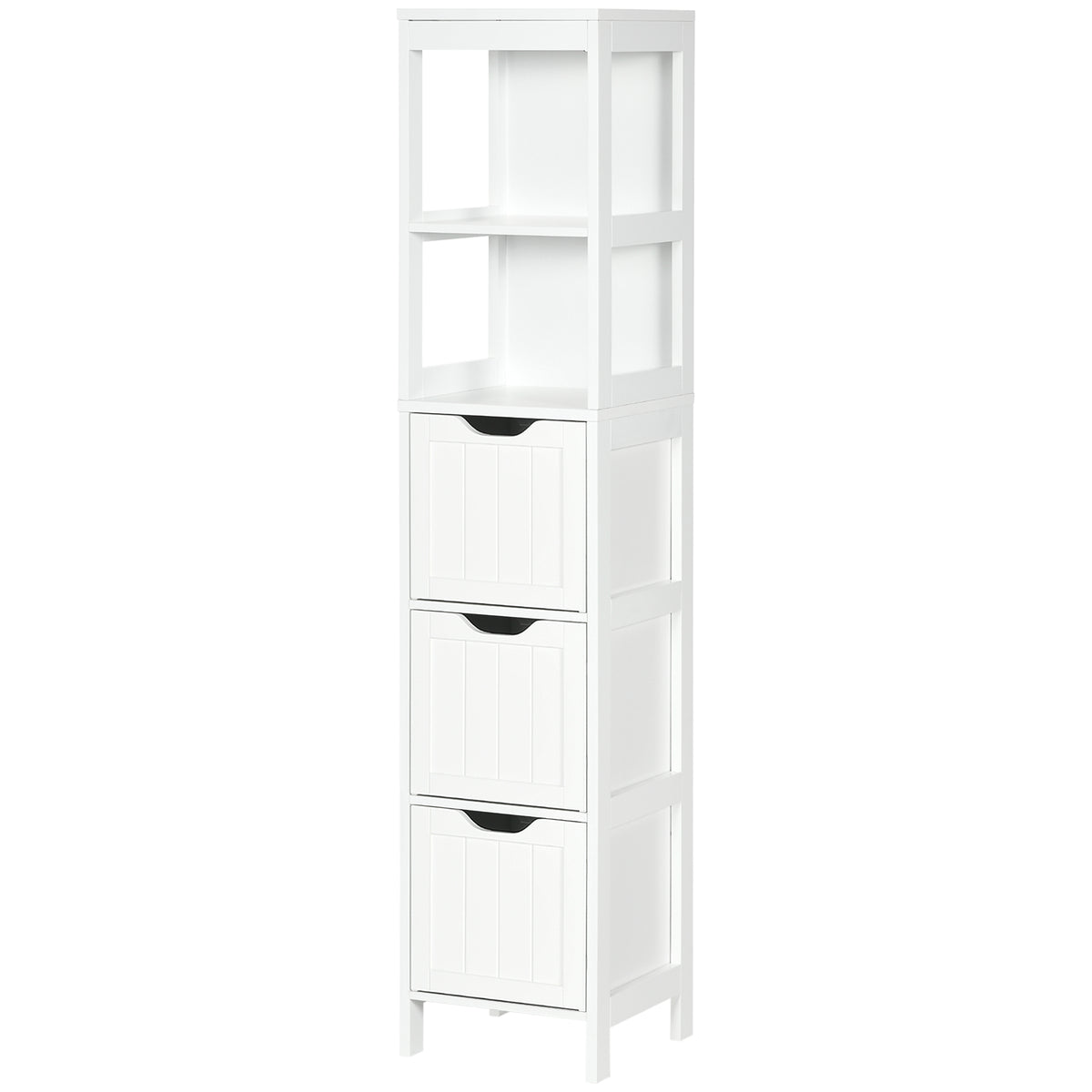 Mueble de baño estrecho autoportante con cajones