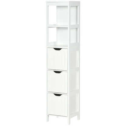 Mueble de baño estrecho autoportante con cajones