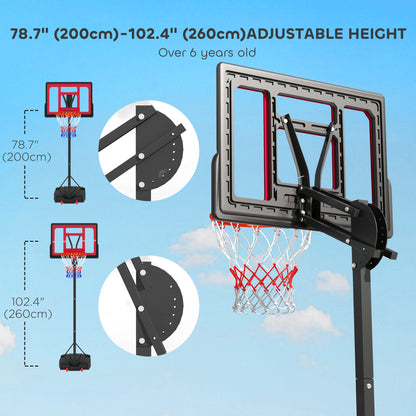 Kids adjustable basketball hoop