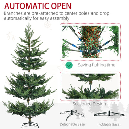 Artificial Christmas Tree 6 ft Metal Base
