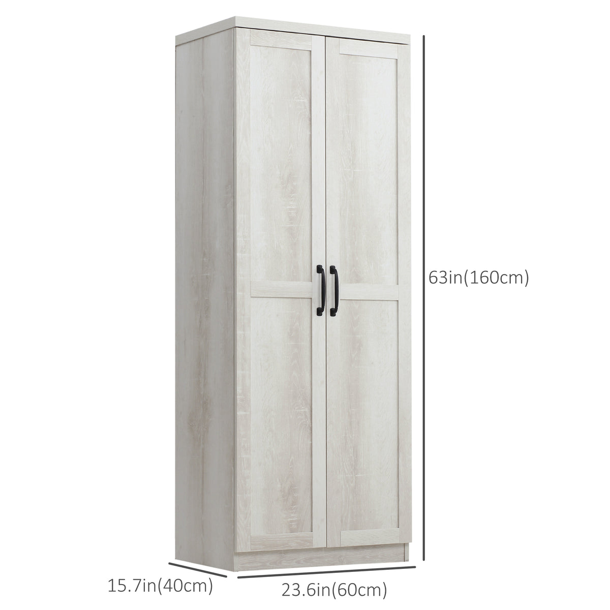 5-Tier Kitchen Pantry Cabinet with Doors
