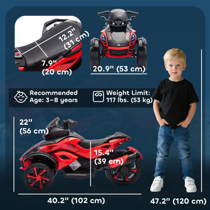 Kids Electric ATV 12V Dual Motor Suspension LED Lights