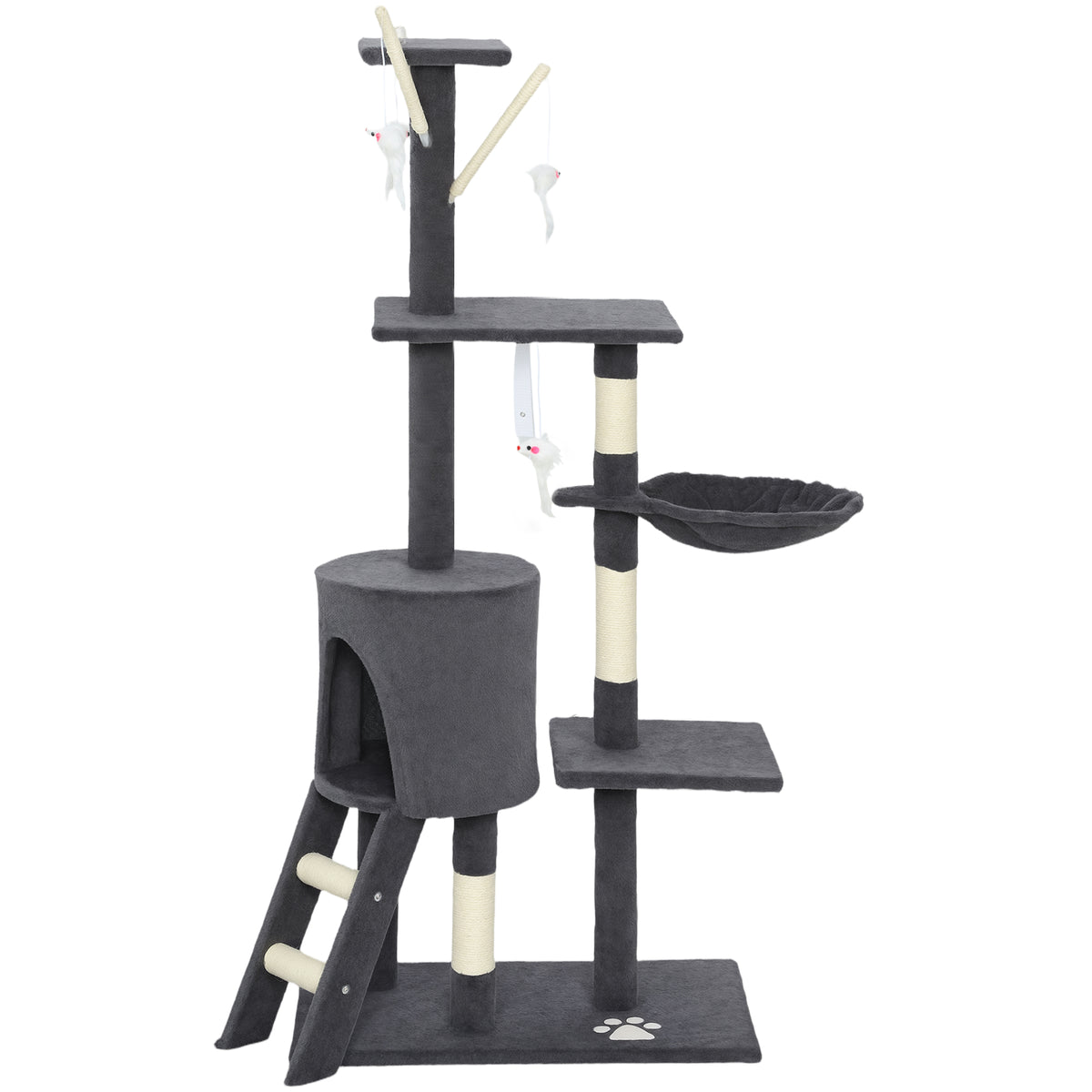 Multi-Level Cat Tree Tower with Scratching Posts