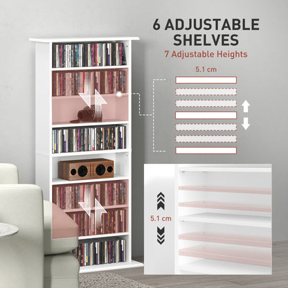 8-Tier Slim CD and DVD Storage Shelf