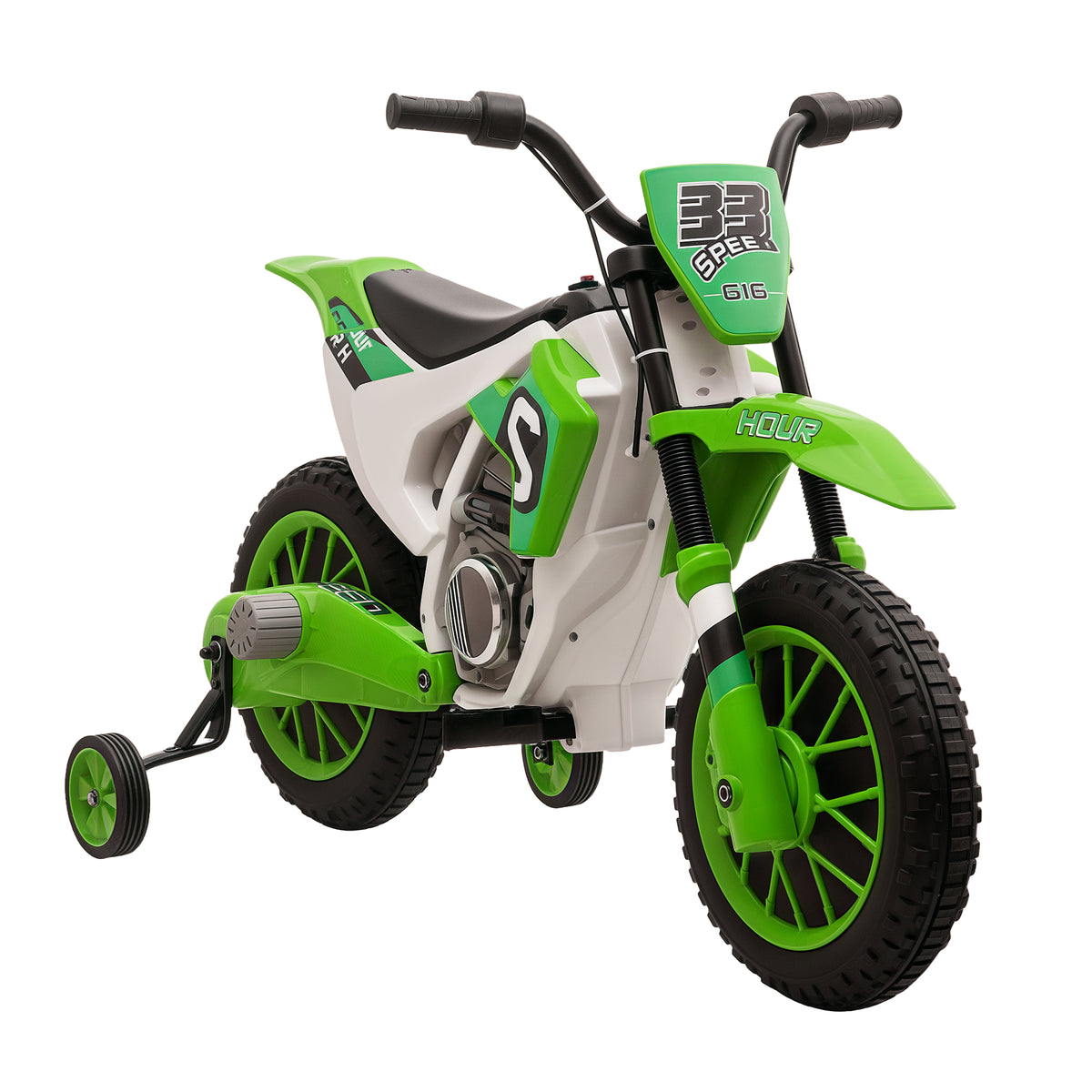 Electric motorcycle kids 12V removable wheels