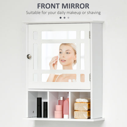 Wall mounted mirrored medicine cabinet