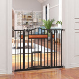 Extra Wide Pet Gate with Cat Door