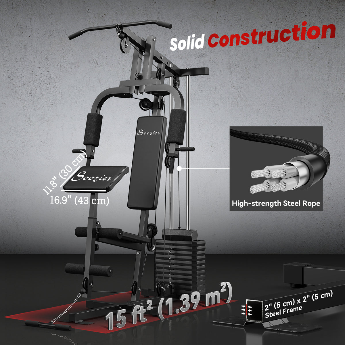 Máquina multifunción de entrenamiento 65 kg