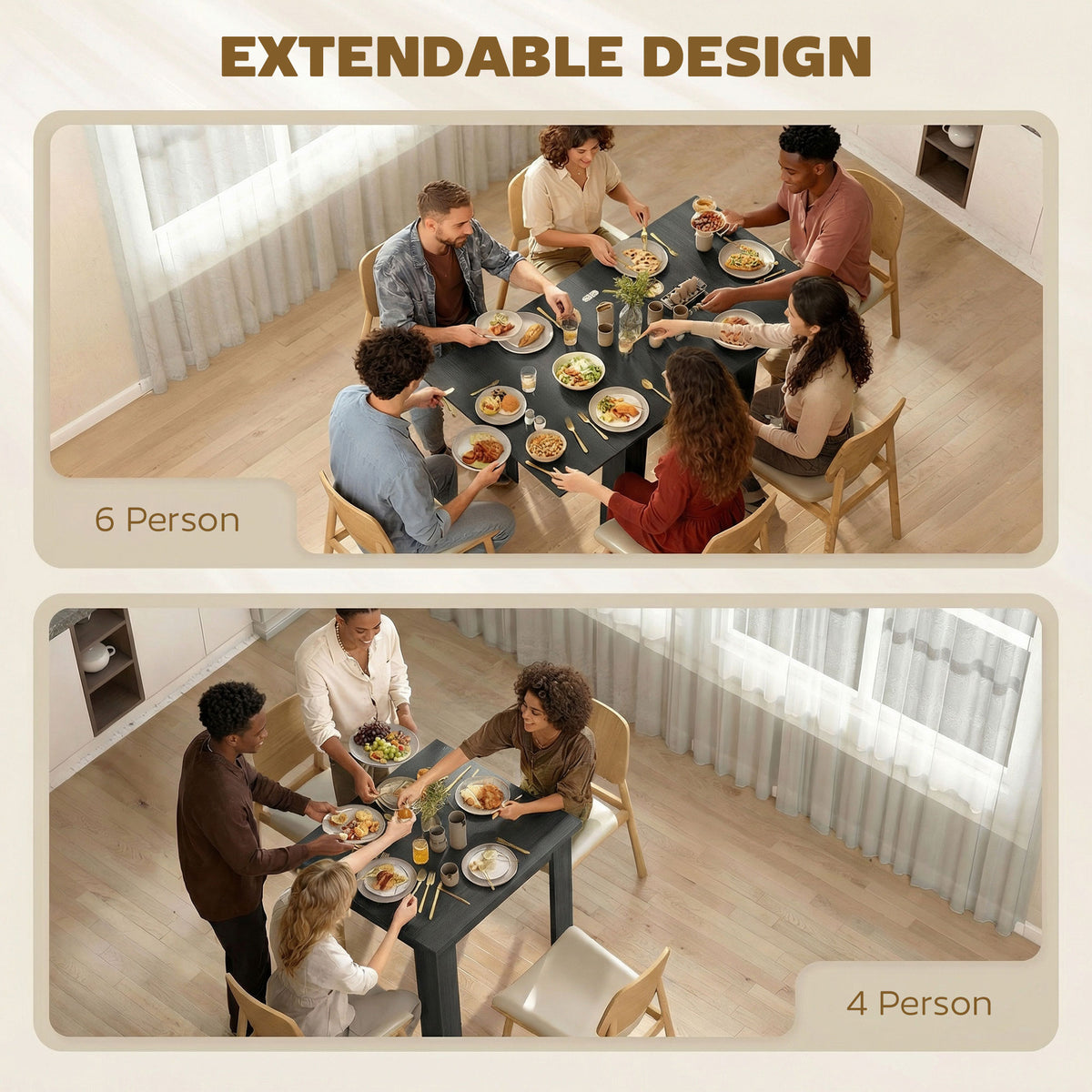 Extendable Dining Table for Small Spaces