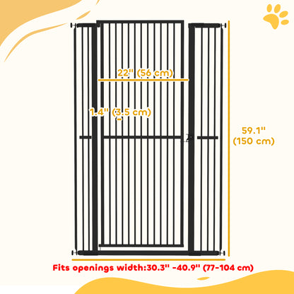 Extra Tall Pet Gate 150 cm with Extensions