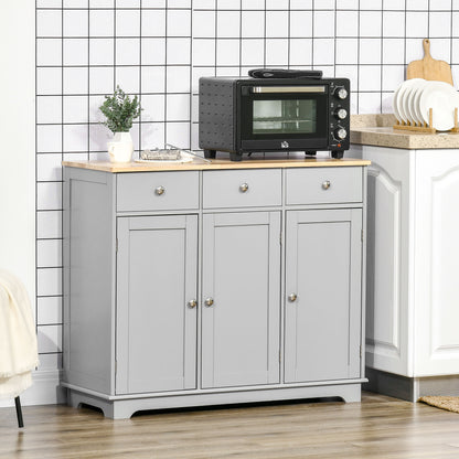 Modern Sideboard with Storage Drawers and Adjustable Shelves
