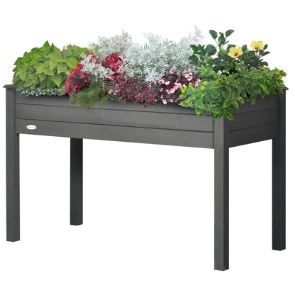 Jardinera elevada 122 x 56 x 76 cm — Madera