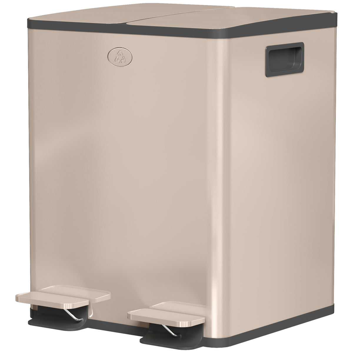 Papelera doble de pedal de 40 L