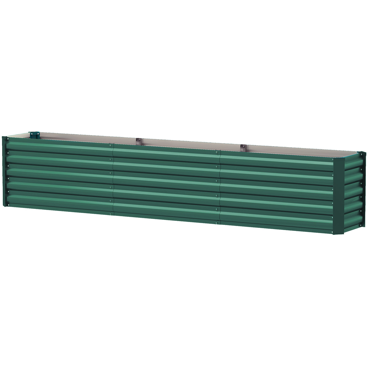  Galvanized Raised Garden Bed 240x40x45cm Outdoor Garden