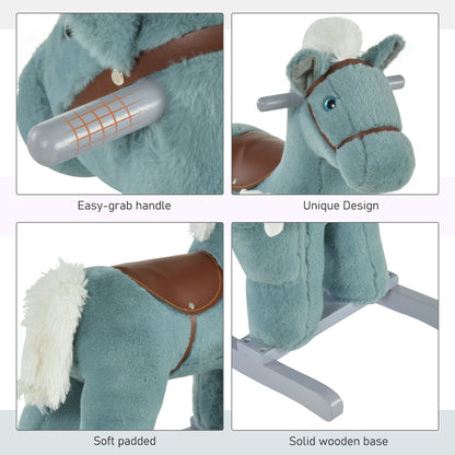 Kids Plush Rocking Horse Toy with Sounds