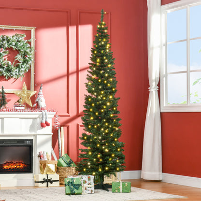 Pre-Lit Slim Pencil Artificial Christmas Tree 6 ft