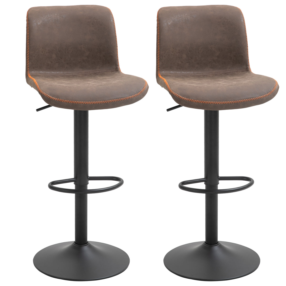 Adjustable Counter Height Bar Stools — Set of 2