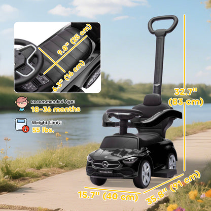 3-in-1 Toddler Push Car