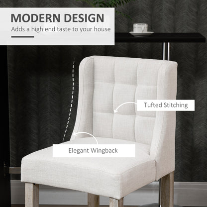 Tufted Counter Bar Stools Set of 2