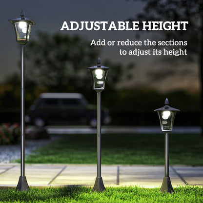 Solar Garden Post Lamp 63 in