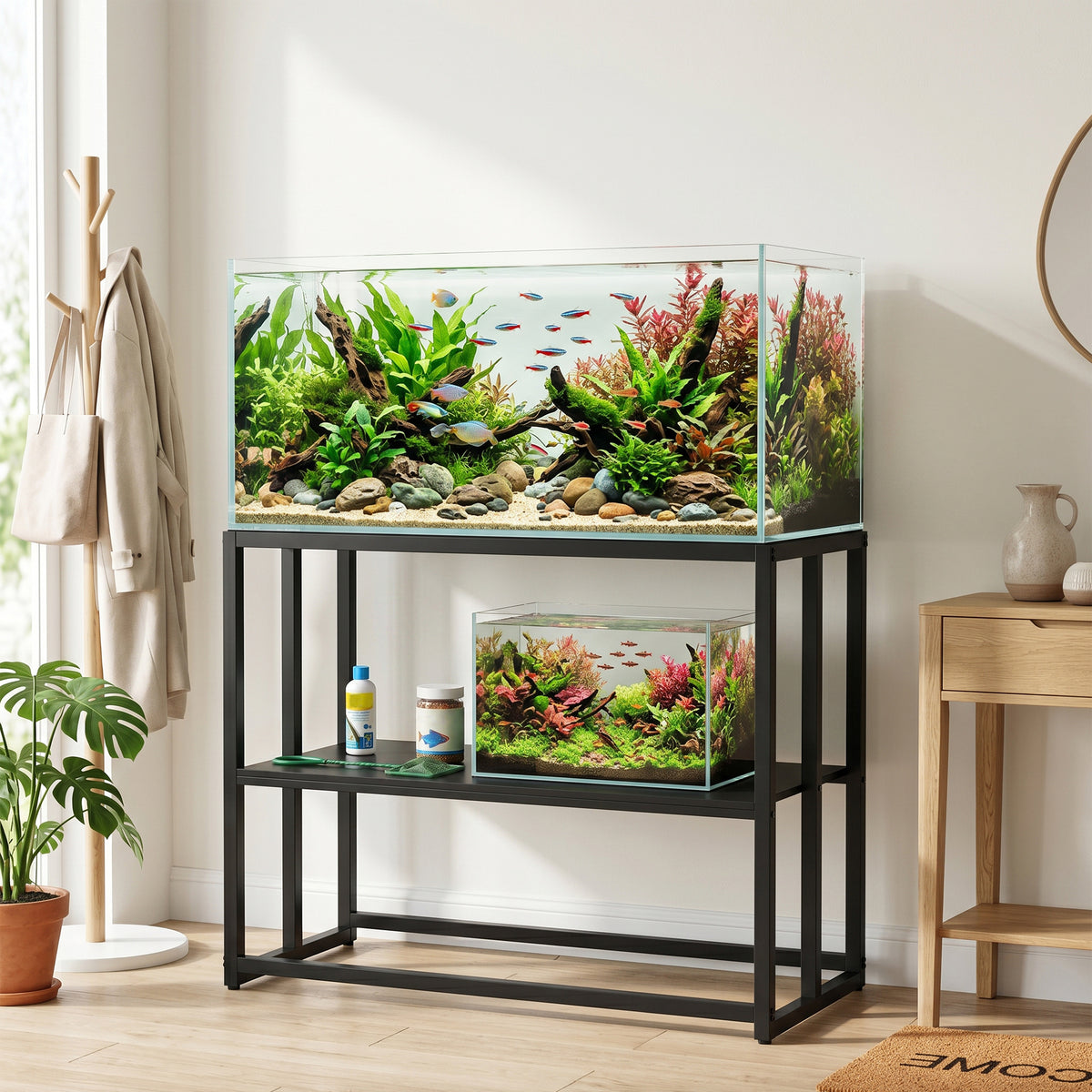 Heavy duty steel fish tank stand 151 litres