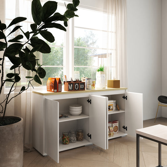 Modern Sideboard Cabinet with Doors and Adjustable Shelves