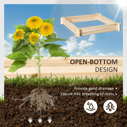 Jardinera elevada 99 x 99 cm sin tornillos