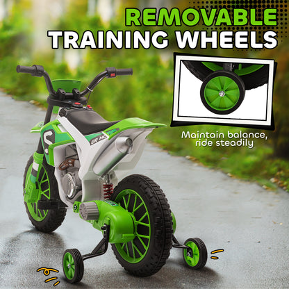Electric motorcycle kids 12V removable wheels