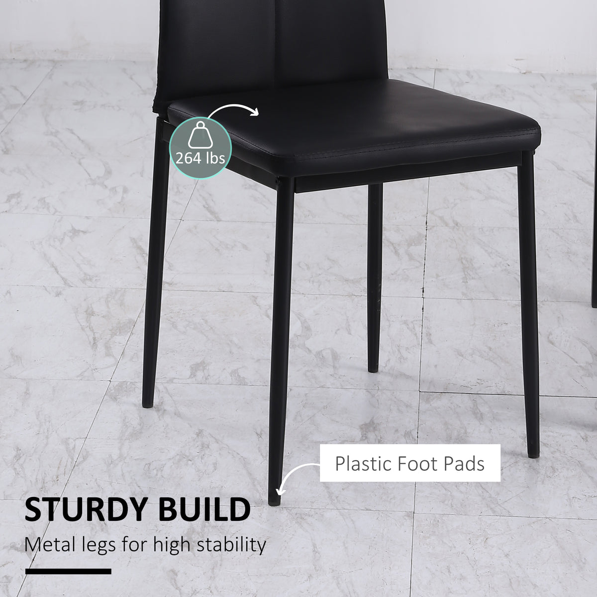 Tufted Dining Side Chairs Set of 4