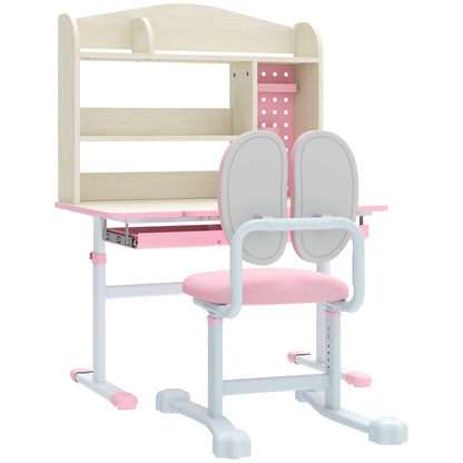Escritorio y silla para niños con inclinación y altura regulables