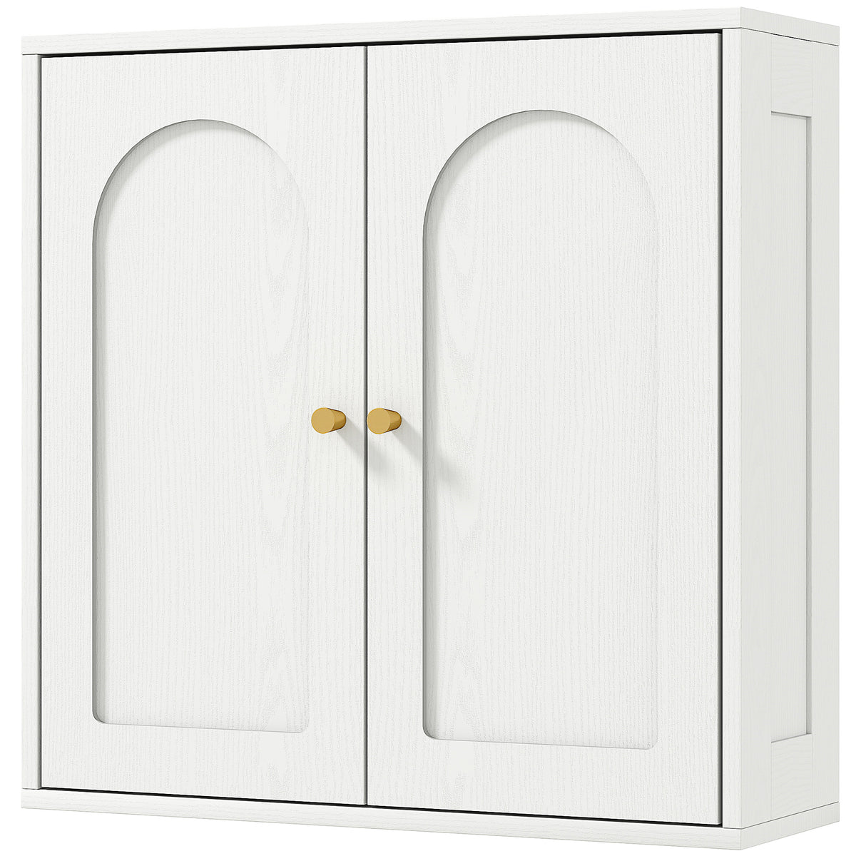 Modern bathroom wall medicine cabinet with two arched doors