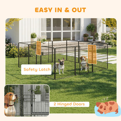 Dog Playpen 12 Panel with Gate 39 inches