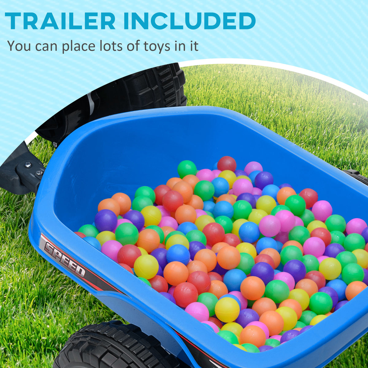 6V Kids Electric ATV with Trailer